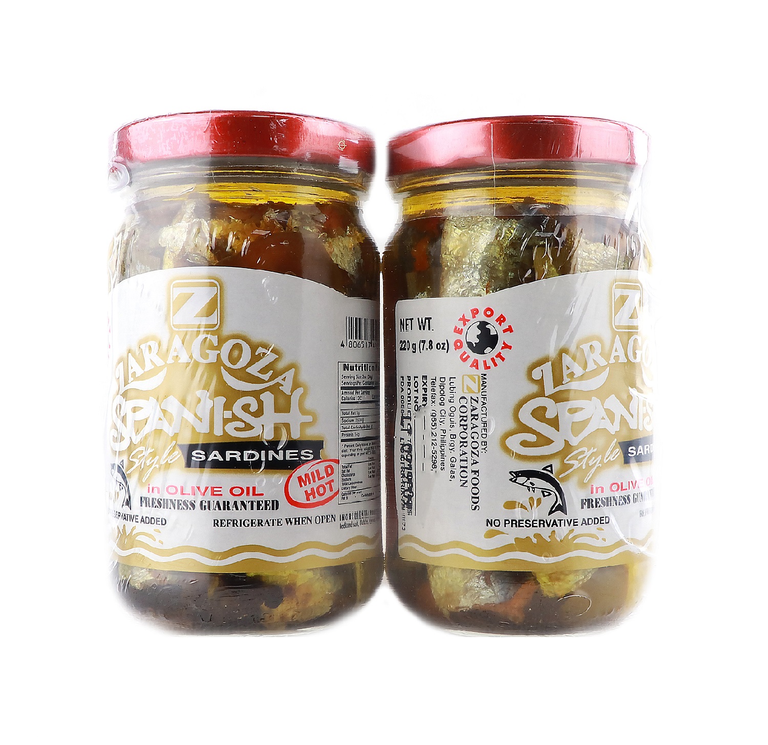 Zaragoza Spanish Style Sardines In Olive Oil 7 76oz Carlo Pacific