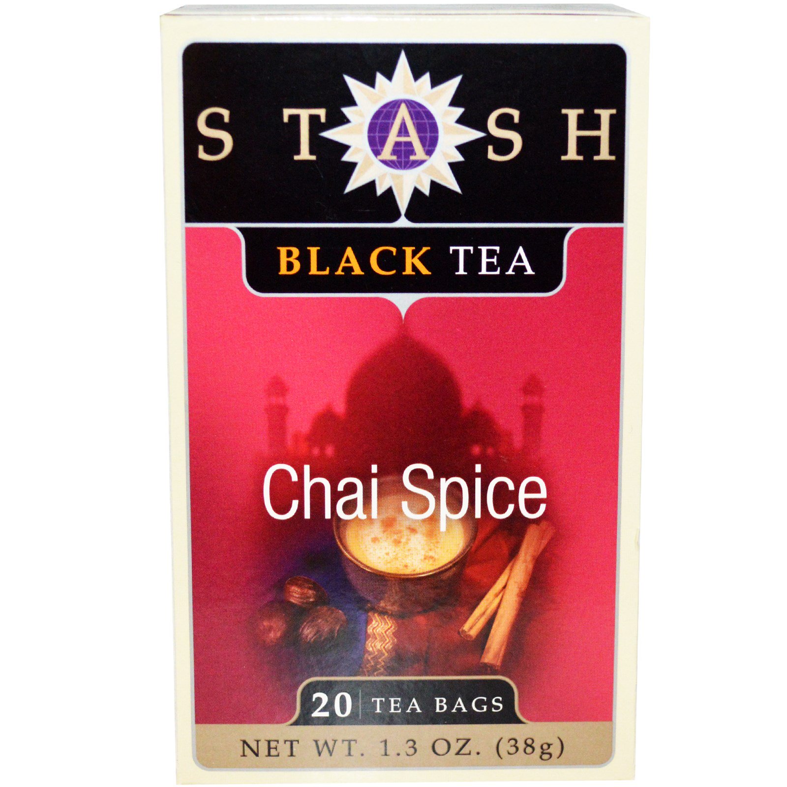 Stash Tea 6 Packs Black Teas Chai Spice 20 Teabags - Carlo Pacific
