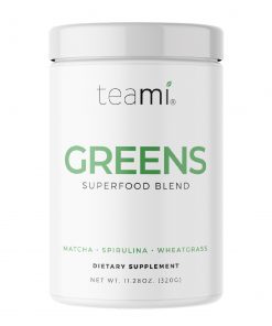 Teami Greens Superfood is packed with 16 green nutrients to help get your daily intake of veggies, support regular digestion and overall well-being!