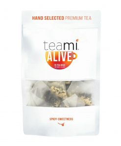 Teami Alive Tea Blend is a light and delicious tea infused with herbs traditionally used to provide natural, sustainable energy any time of the day!