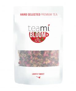 Substitute your mid-afternoon energy drink or soft drink with lightly sweet Teami Bloom Tea! Blended with real fruit, rose petals, and black tea.