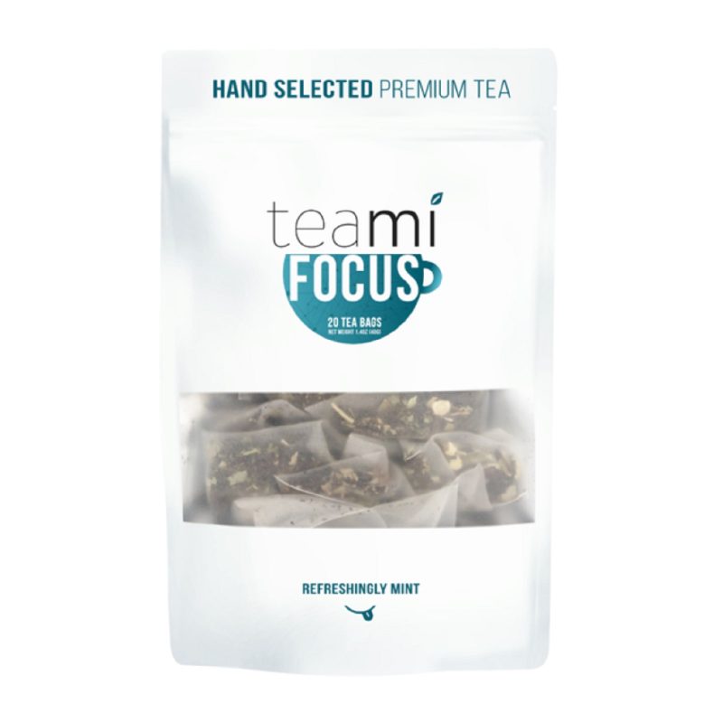 Teami Focus Tea Blend is super smooth and peppermint-y, with a hint of stevia sweetness for the perfect cup of focusing magic! Grab yours now!