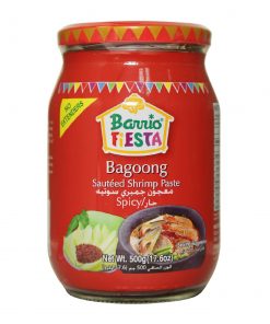 Barrio Fiesta Bagoong Spicy, the authentic shrimp-paste taste made more exciting with a hot and spicy boost. Shop now, delivery to the Philippines.