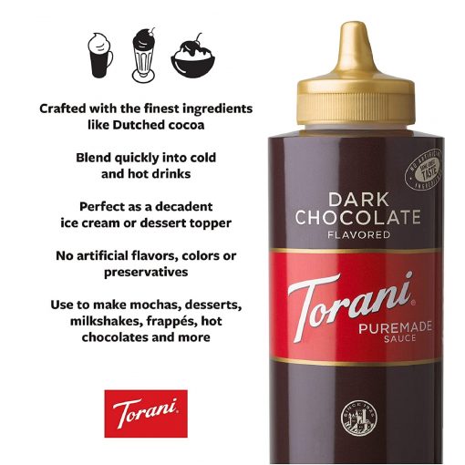 Shop for Torani Dark Chocolate Sauce, and other syrup and sweeteners at CarloPacific.com