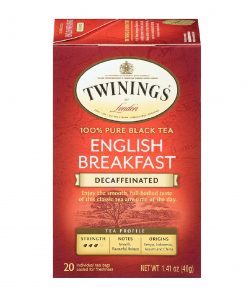 English Breakfast is our most popular tea. Enjoy the smooth, full-bodied taste Twinings English Breakfast Decaf any time of the day.