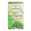 Twinings Peppermint Tea - refreshing herbal tea expertly blended using only 100% pure peppermint with an uplifting aroma & fresh mint taste.