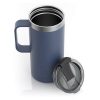 Buy RTIC Travel Mug Blue. Stainless steel. Portable Thermal Cup, Vacuum-Insulated with Handle and Lid, Spill Proof, Ships to the Philippines.