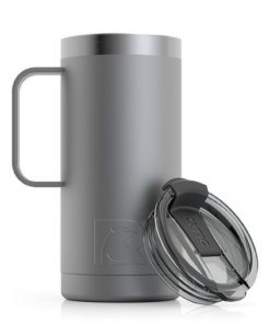 Buy RTIC Travel Mug Graphite. Stainless steel. Portable Thermal Cup, Vacuum-Insulated with Handle & Lid, Spill Proof, Ships to the Philippines.