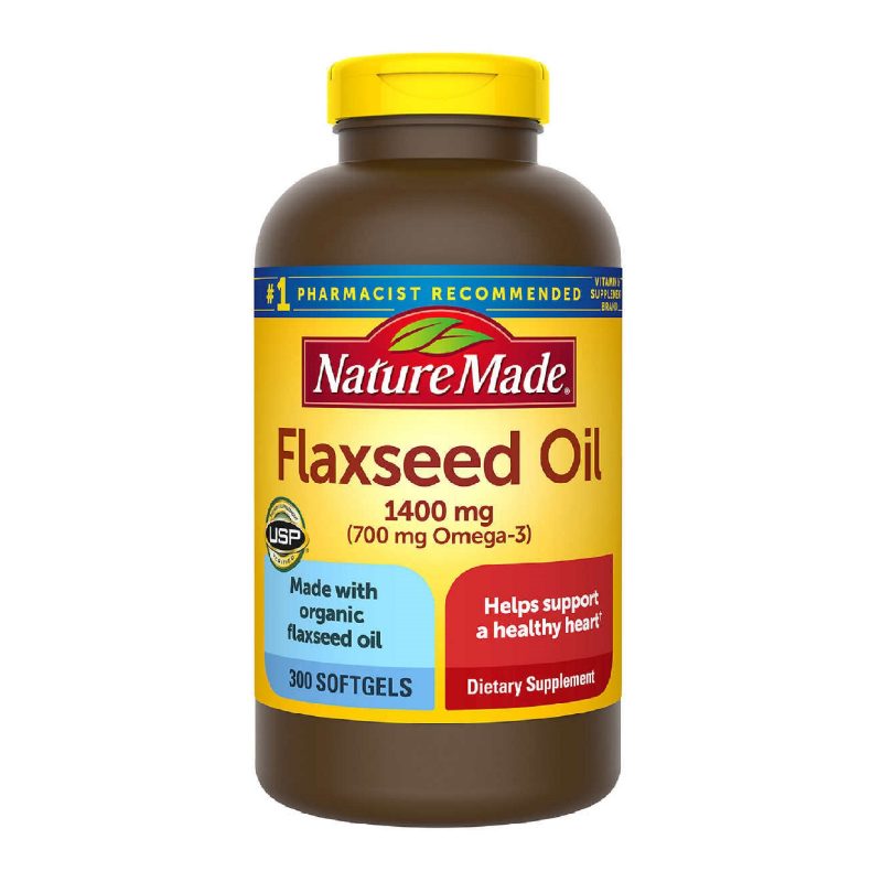 Nature Made Flaxseed Oil 1400 Mg 300 Softgels Carlo Pacific