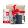 Send the best coffee lover gift set for your friends & family in the Philippines - RTIC Coffee Mug & Illy Classico Ground Espresso Coffee