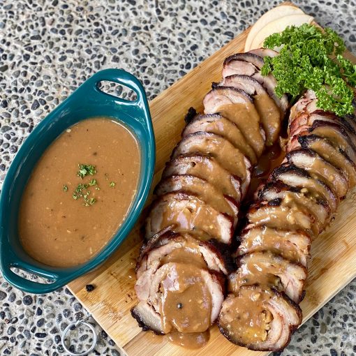 Make this Apple Stuffed Pork Loin a part of your loves ones' Sunday feast in the Philippines, delivery anywhere in Metro Manila through Carlo Pacific.