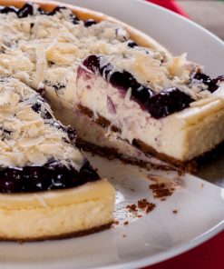 Looking for the best blueberry cheesecake? Experience this creamy graham-crusted cheesecake with just the right sweetness of royal blueberry and queso filling.