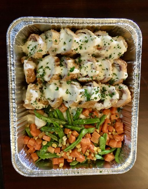 Order chicken cordon bleu party tray and pay online via CarloPacific.com. Small: good for 6-8pax; Medium - good for 12-15 pax
