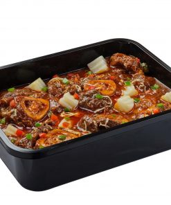 Order Prime Beef Kaldereta party tray by Gerry's Grill for delivery in Metro Manila and pay online via CarloPacific.com. Good for 8 pax.