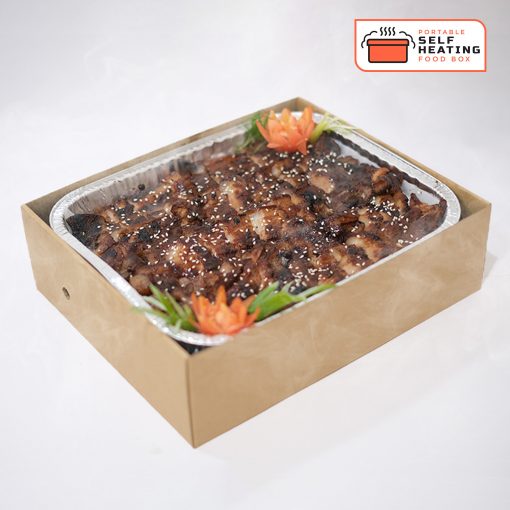 Send Grilled Liempo Hotbox in a personalized, self-heating box to keep your food hot and fresh. Delivery in Metro Manila via CarloPacific.com.