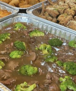 Order Beef Broccoli party tray for delivery in Cebu and pay online via CarloPacific.com. Available for 3 pax up to 20 pax.