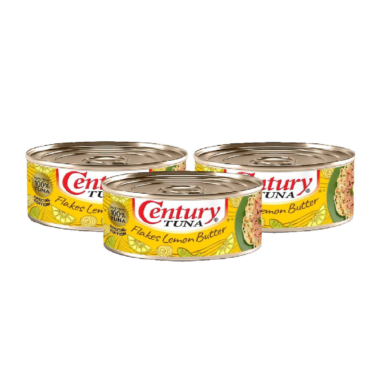 Century Tuna Flakes Lemon Butter 180g - Pack of 3 - Carlo Pacific