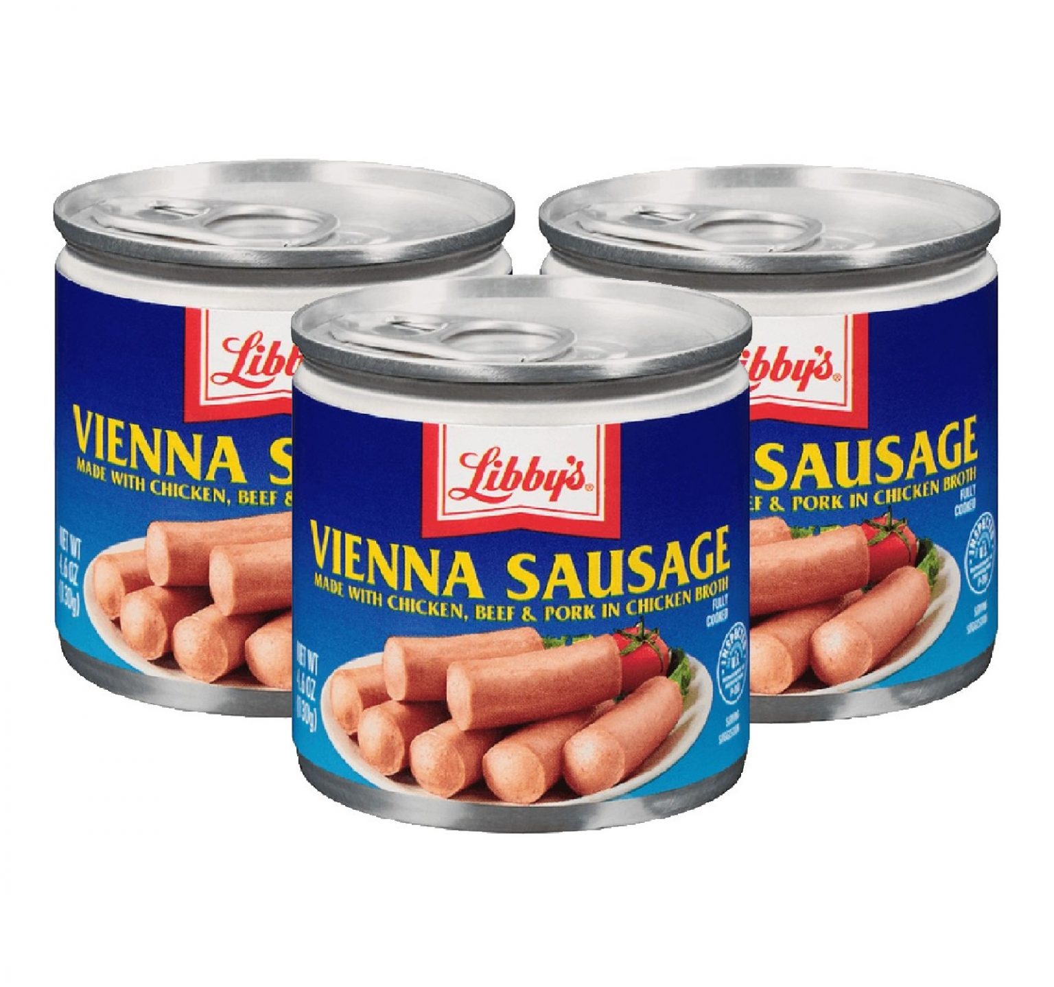 Libby's Vienna Sausage, Canned Sausage 4.6oz - Pack Of 3 - Carlo Pacific