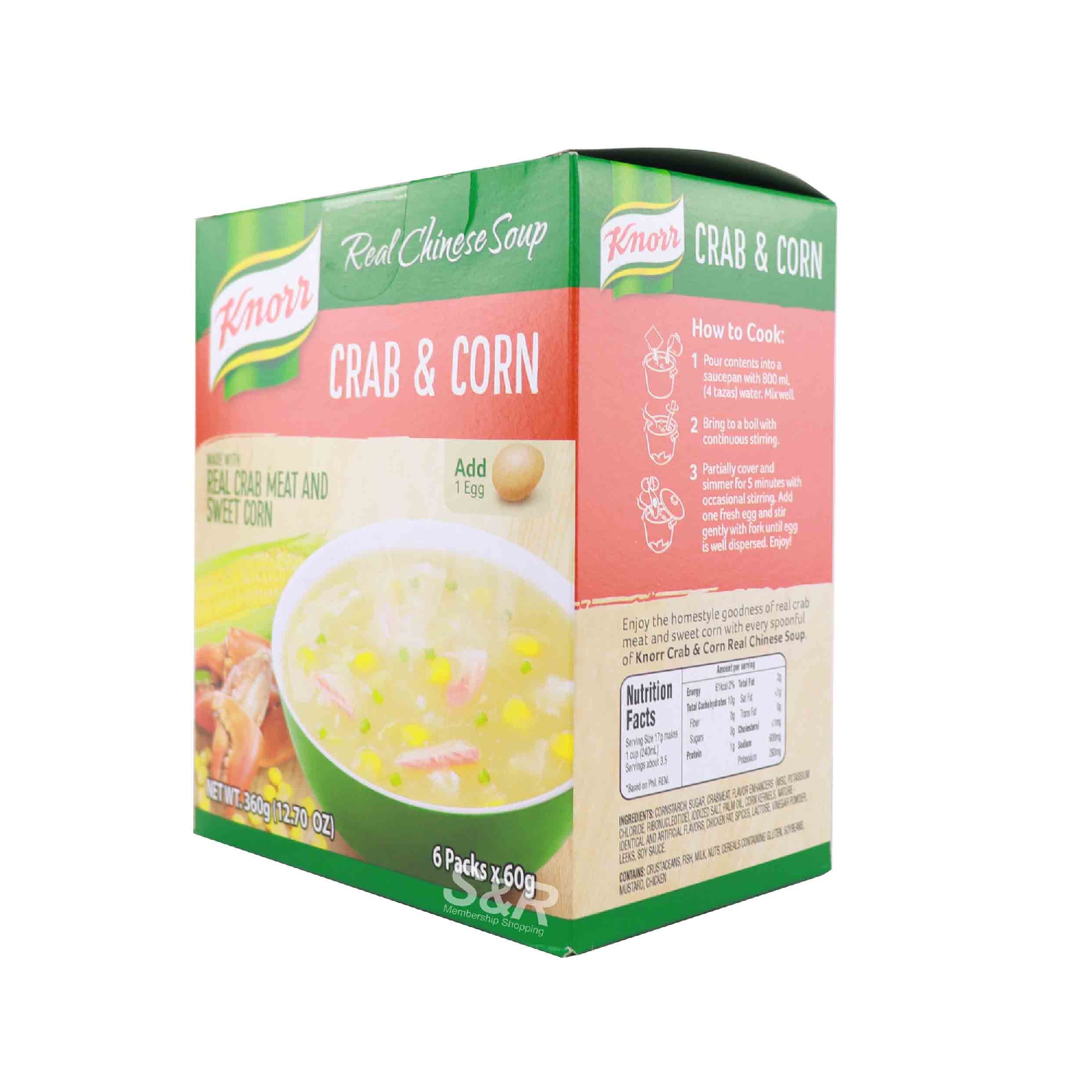 Knorr Real Chinese Soup Crab and Corn 6pcs Carlo Pacific